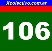 Colores de Colectivos de la Linea 106